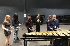 Mallet Clinic at LaPorte High School, May 2022 #2